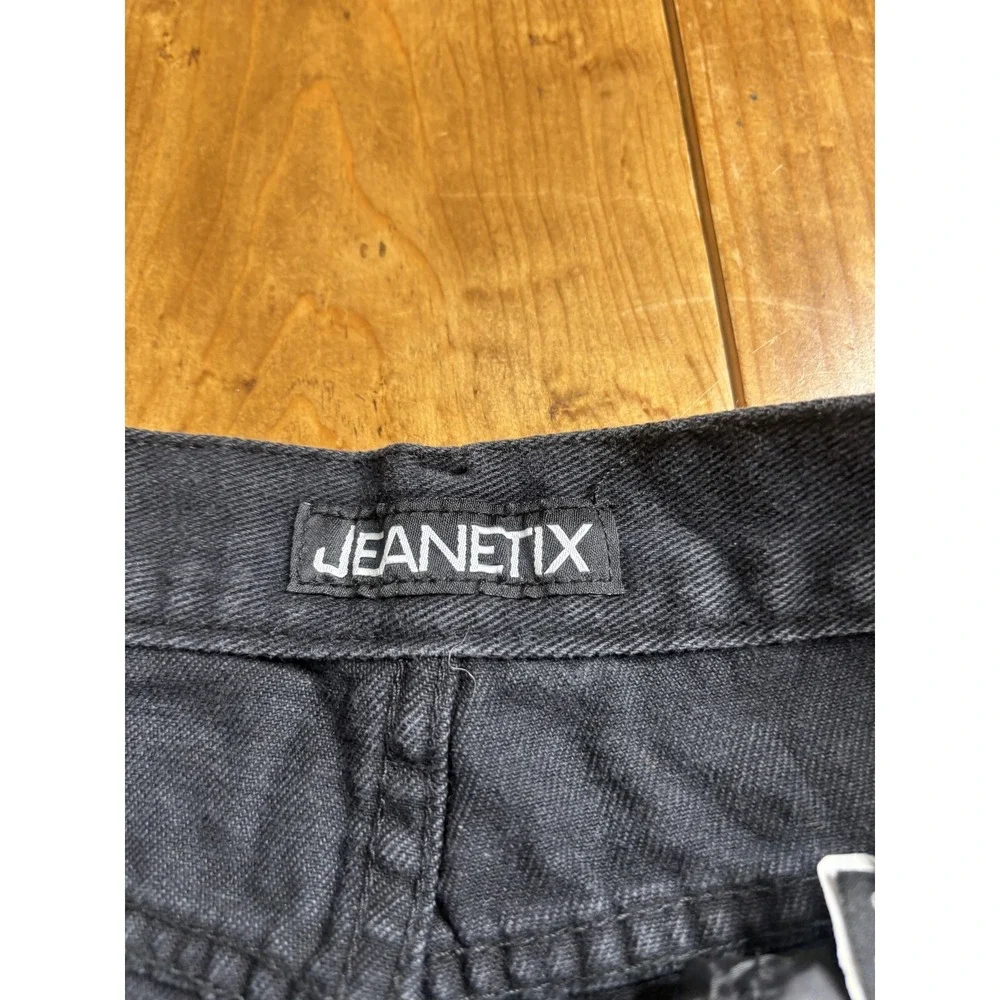 JEANETIX Men's Black Denim Shorts Size 36 Regular Fit Cotton Jean Bermuda